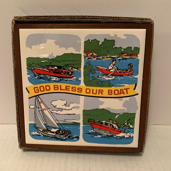God Bless Our Boat Wall Hanging - Picture 1 of 6